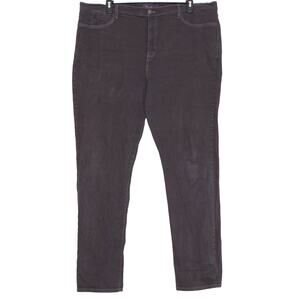 NYDJ Womens Jeans Straight Leg Lift Tuck Technology Zip Fly Plus Size 24W EK